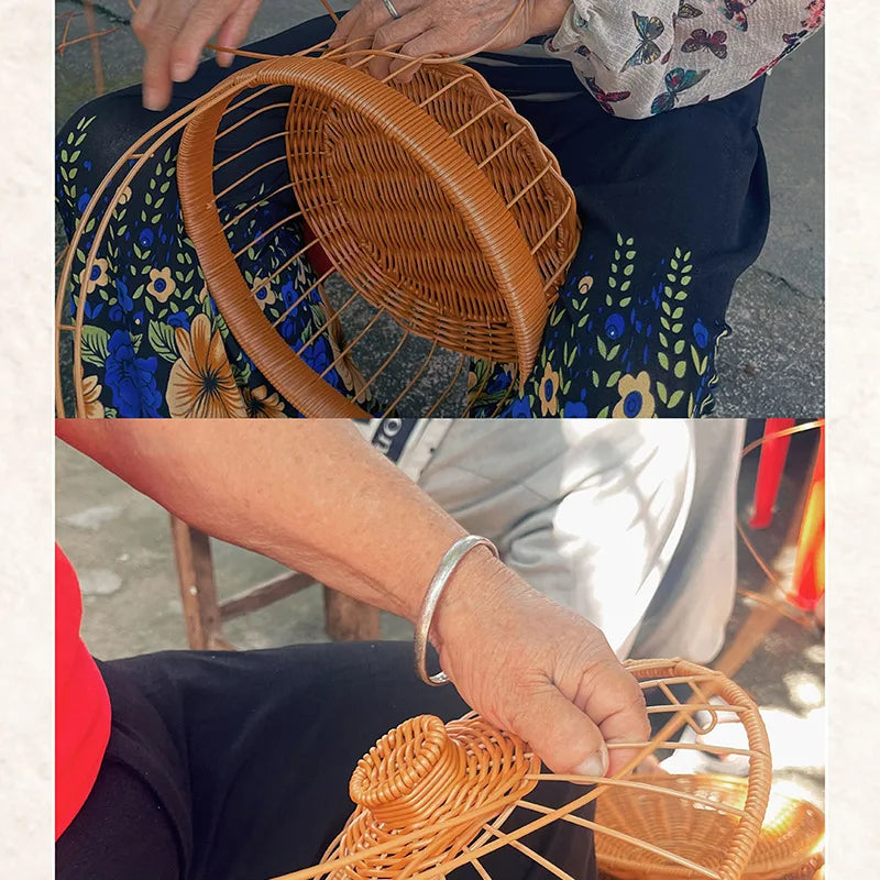đŸ Rattan Hanging Basket