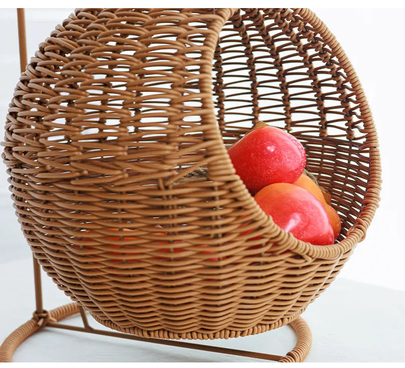 đŸ Rattan Hanging Basket